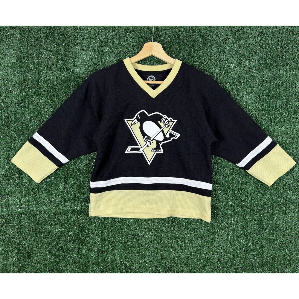 Sidney Crosby Pittsburgh Penguins NHL Hockey Jersey Youth Large 10/12 Black 87